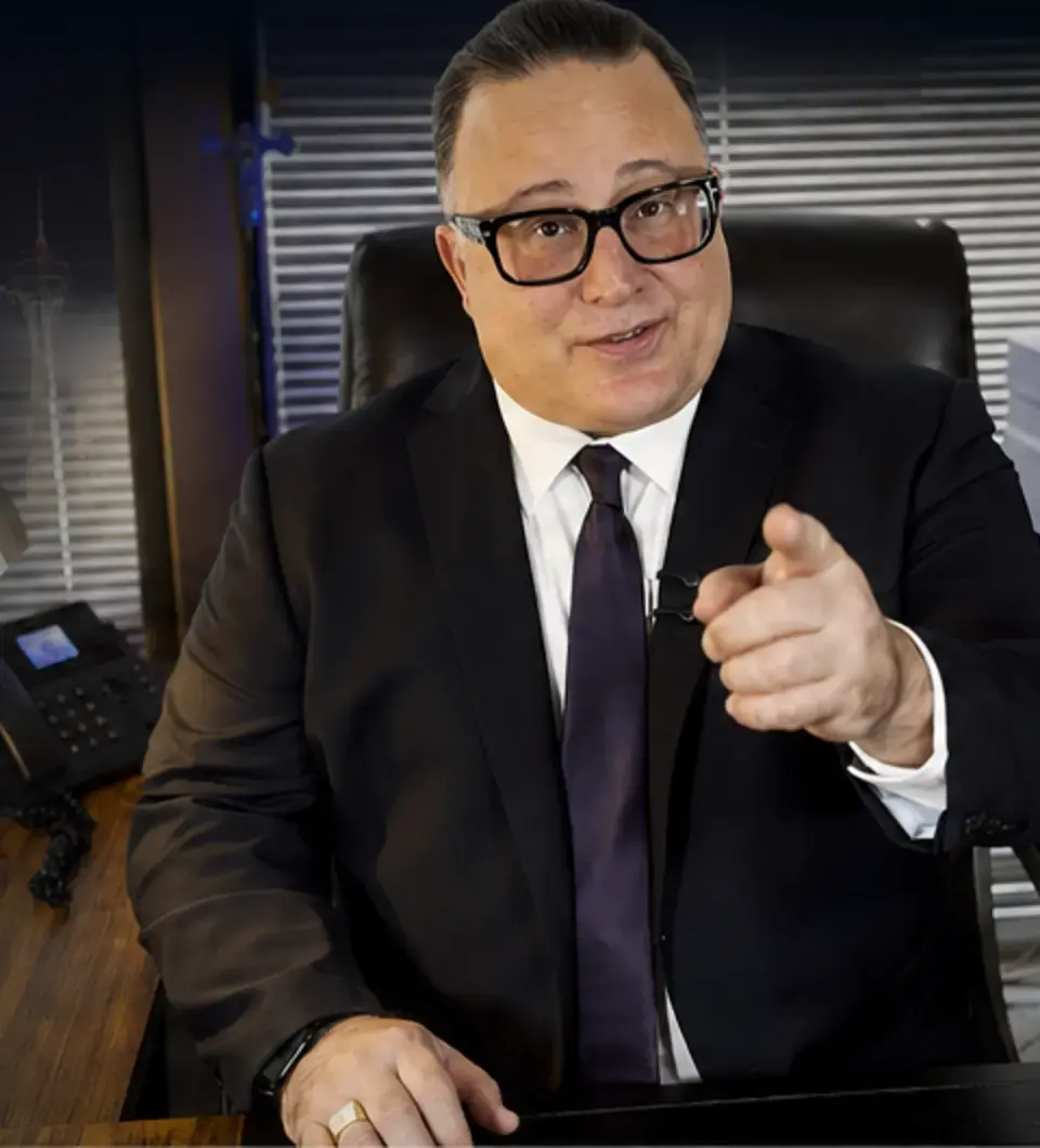 Attorney Joseph S. Meloro in his Las Vegas office